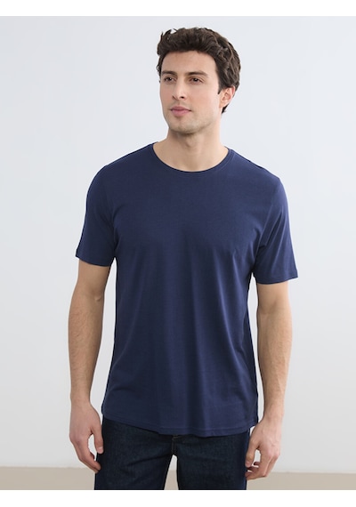 Lcwaıkıkı Classic Lacivert Slim Fit Basic Soft Touch Tişört