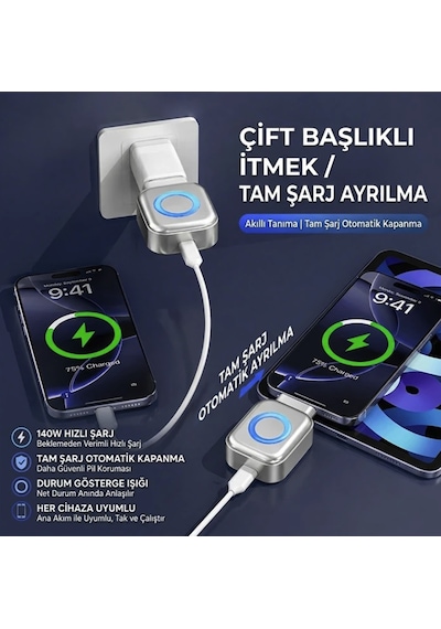 Şarj Ayırıcı Koruyucu Otomatik Çıkma Özellikli Type-c Şarj Kesici Pil Sağlığı Koruma Cihazı