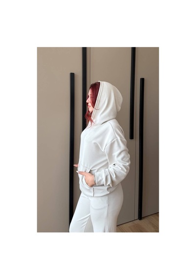 Modanida Kadın Ekru Modal Oysho Kumaş Oversize Kapüşonlu Kanguru Cepli Eşofman Takımı Rahat İkili Takım Ekru Ekru Modanida Kadın Ekru Modal Oysho Kumaş Oversize Kapüşonlu Kanguru Cepli Eşofman Takımı Rahat İkili Takım Ekru Ekru