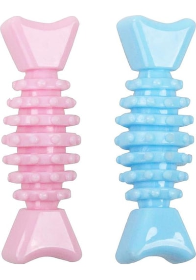 Pawise Puppy Life 12 CM Diş Temizleme Kemiği Köpek Oyuncağı Çok Renkli