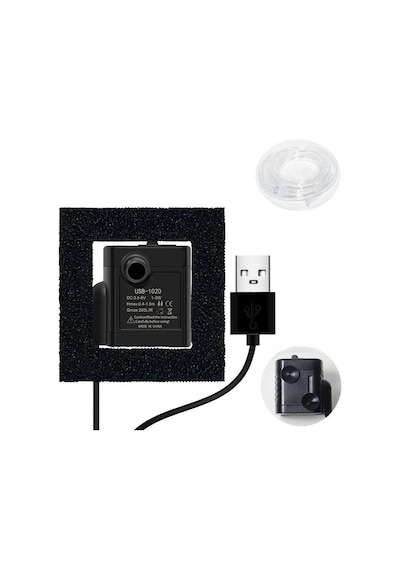 Usb Mini Akvaryum 3.5 9V 1-3W Dalgıç Su Pompası
