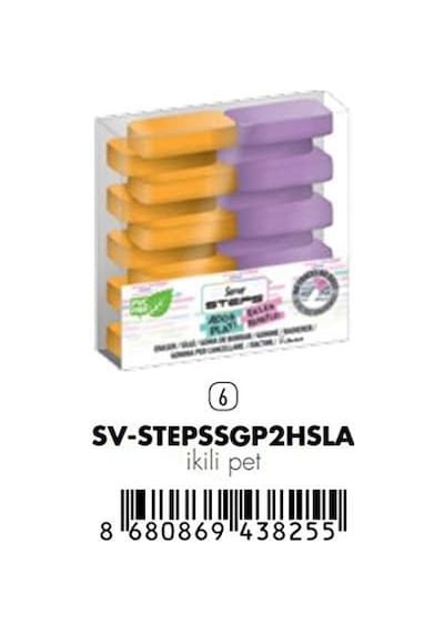 Steps Silgi Pastel Hrd Sar-lavanta 2li Pet