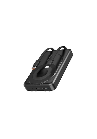 İdragon Dr-05 10000mah Manyetik Kablosuz Hızlı Şarj Powerbank - 15w Magsafe, 22.5w Çıkış, Dahili Kablolu Taşınabilir Şarj Cihazı Gri