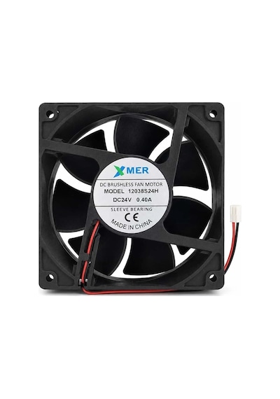 12cm 12volt 38mm 2p Fan 120x120x38mm 12v Rulmanlı 2 Uçlu 0.40a 120x120x25mm