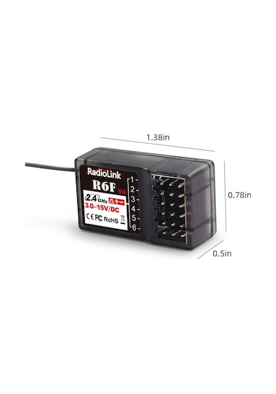 Radiolink R6f 6 Kanal Uzaktan Kumanda Alıcısı Rc6gs,rc4gs,t8fb,t8s İle Uyumludur