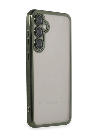 Samsung Uyumlu Galaxy S23 Fe Kılıf Razer Lensli Silikon - Yeşil 0.2M-Çok Renkli