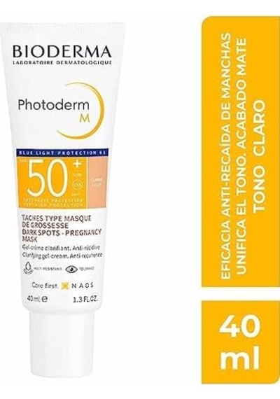 Photoderm M Light Spf50+ Koyu Leke Ve Mavi Işığa Karşı Çok Yüksek Korumalı Renkli Yüz Güneş Kremi 40 Ml