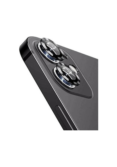 Apple Uyumlu iPhone 12 Mini Zore Cl-12 Premium Safir Parmak İzi Bırakmayan Anti-reflective Kamera Lens Koruyucu Siyah