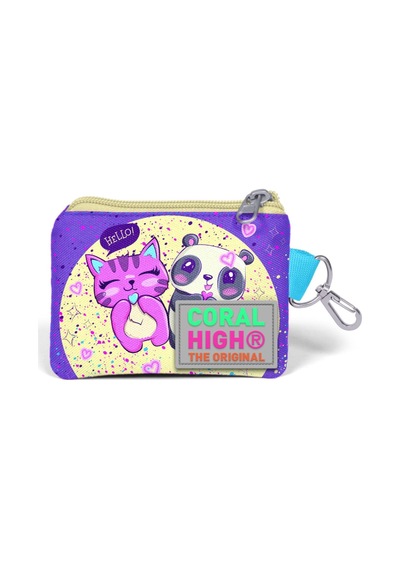 Coral High Mor Anime Desenli Bozuk Para Çantası - Kız Çocuk Çok Renkli