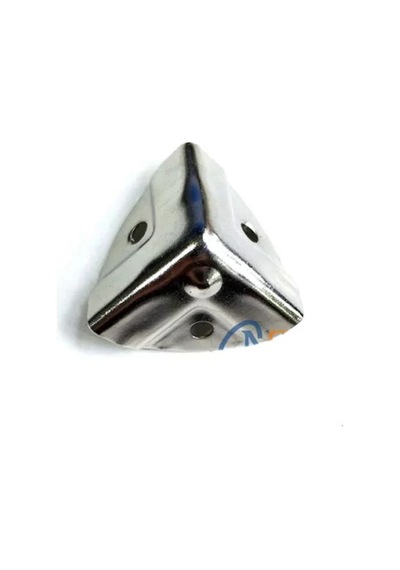 Dekoratif, Kutu, Sandık Köşesi - 35x22 Mm, Küçük, Nikel, 100 Adet Çok Renkli