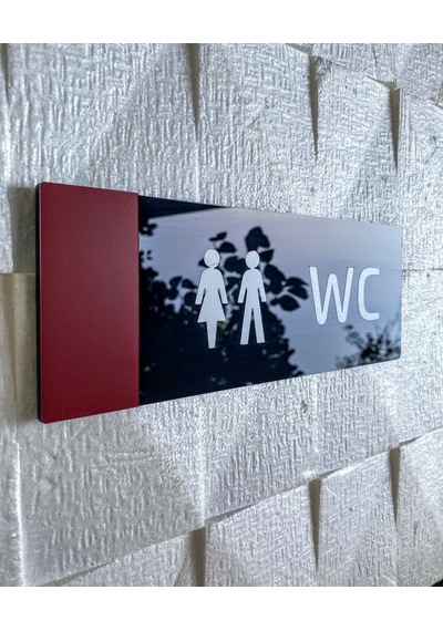 Red Line Serisi Wc Yönlendirme Tabelası