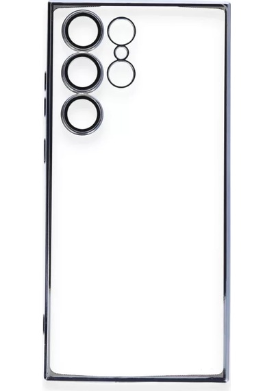 Newface Samsung Galaxy S24 Ultra Kılıf Razer Lensli Silikon - Gold Altın