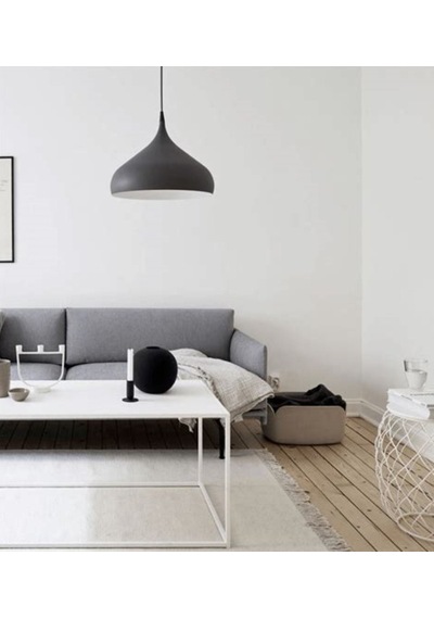 Riolight Modern Siyah Oda,Mutfak,Cafeler Için Tekli Metal Sarkit