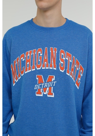 Superfly Michigan State Bisiklet Yaka Erkek Sweatshirt Spf101232313121 Çok Renkli