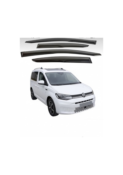2021+ Volkswagen Caddy Cam Rüzgarlığı 4 Parça Set