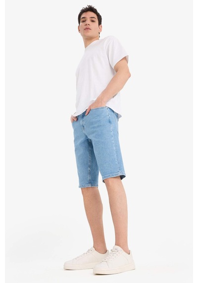DeFacto Regular Fit Jean Bermuda Şort A4805AX25SMNM39