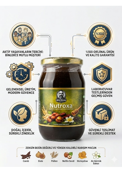 Bekir Pehlivan Naturals Nutroxa - Yüksek Kalori Ve Beden Hacim Destekli Bitkisel Karışım 420g