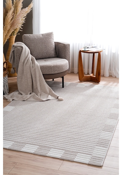Koza Hayad Nomad Vizon Halı Kilim Salon Oturma Odası Yatak Odası Koridor Makine Halısı A2555c Vizon