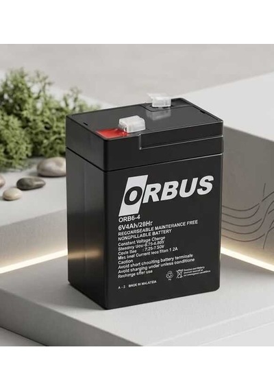 Orbus 6v 4ah 6 Volt 4 Amper Agm Akü Ebatlar: 150x48x101mm