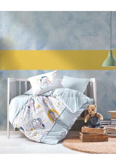 Cotton Box Bebek Nevresim Takımı Bear Mavi