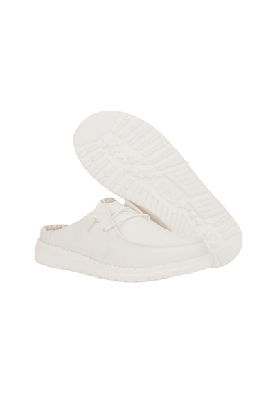 Hey Dude Wendy Slip Stretch Canvas Kadın Terlik Beyaz