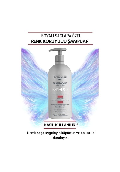 Hair Pro Boyalı Saçlara Özel Renk Koruyucu Şampuan 750ml