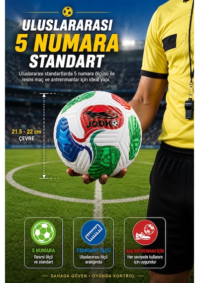 2026 Dünya Kupası Futbol Topu 5 Numara Dikişli Maç Antrenman Topu Dayanıklı Resmi Ölçü Standart