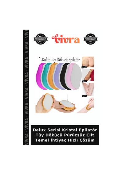 Delux Serisi Kristal Epilatör Tüy Dökücü Pürüzsüz Cilt Temel İhtiyaç Hızlı Çözüm