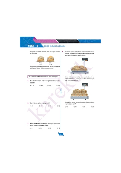Karekök Müfredat 8. Sınıf Lgs Matematik Soru Bankası