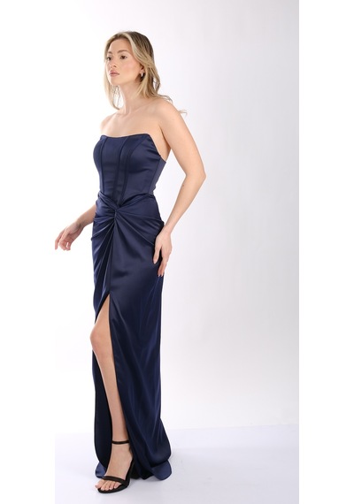 Abiye Elbise Dori 00kb5062 Lacivert