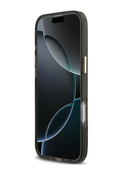 Apple Uyumlu iPhone 17 Air Kılıf Guess Lisanslı M-safeli Yazı Logolu Python Desenli Kapak Kahverengi Kahverengi