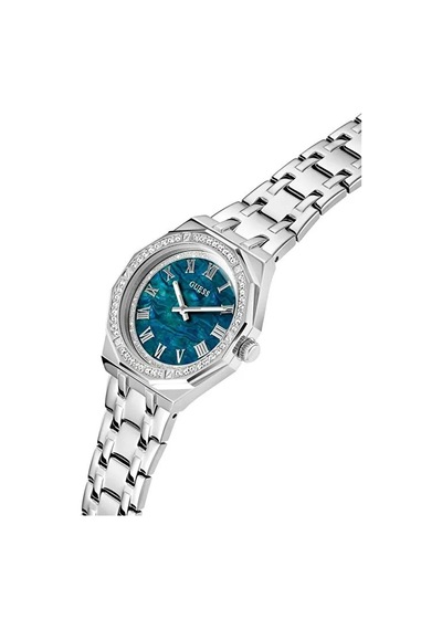 Guess Gugw0770l1 Quartz Çelik Gri Mavi Kadran 36 Mm Kadın Kol Saati