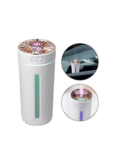 Araç İçi Hava Nemlendirici 5 Esans li Led Işıklı Usb Buhar Makinesi