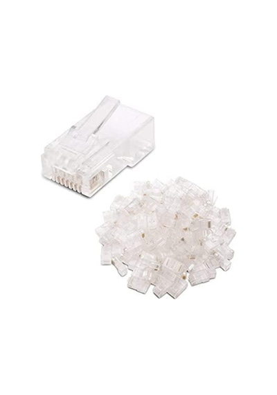 Speeduf Rj45 Cat6 Yeni Nesil Delikli Jack Konnektör 100 Adet