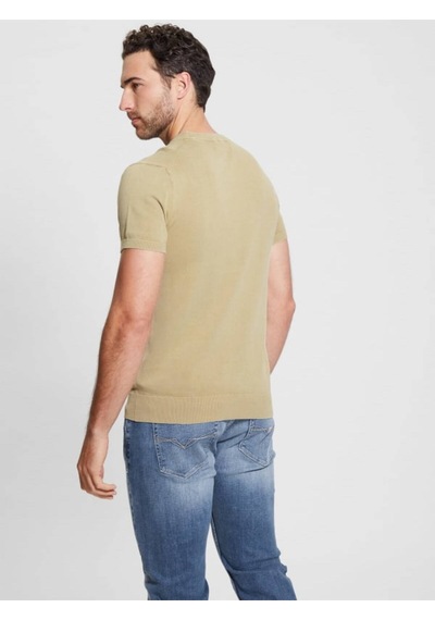 Cornell Washed Ss Erkek Kazak Bej