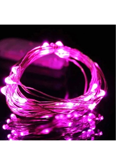 5 Metre Pembe Pilli Led Işık Canlı Pembe Işık Ip65 Su Geçirmez Sevgililer Gününe Özel Pembe Led Işık Pembe
