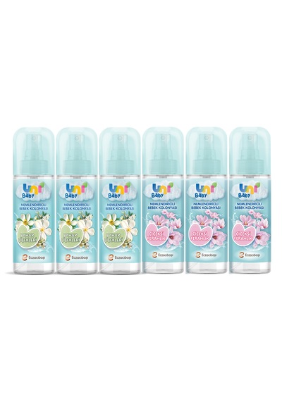 Uni Baby Bebek Kolonyası Bahar Çiçekleri&çiçeksi Koku 6'lı 900 Ml