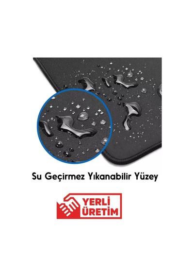 70x30 Cm Mavi Ak-47 Kauçuk Taban 3mm Oyuncu Gaming Mouse Pad