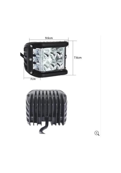 Çakarlı Off Road Farı Metal Gövde 6 Led 18W Delici Yayıcı