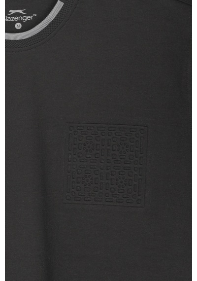 Slazenger Zavıer Erkek Pamuklu Siyah Tişört