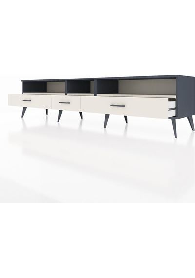 Hyperion Tv Ünitesi 3 Raflı 3 Çekmeceli 220x44x51 Antrasit-aytaşı Aytası/aytası - Antrasıt Hyperion Tv Ünitesi 3 Raflı 3 Çekmeceli 220x44x51 Antrasit-aytaşı Aytası/aytası - Antrasıt