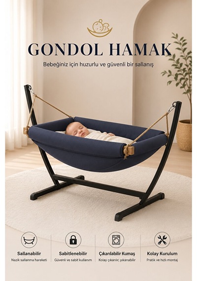 Quero Puanti Gondol Hamak - Füme