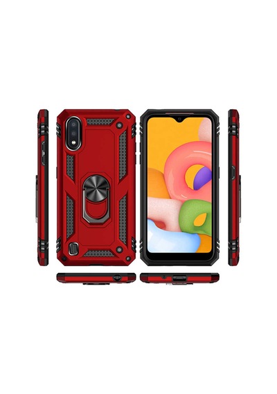 Galaxy A01 Kılıf Zore Vega Kapak Mavi