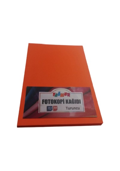 A4 Renkli Fotokopi Kağıdı Fosforlu Turuncu 100 Lü Paket