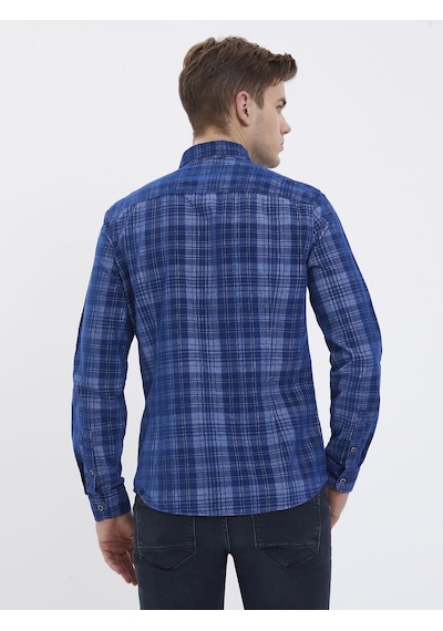LOFT Slim Fit Erkek Gömlek U.kol Lf2021475 Q1.v1 İndigo