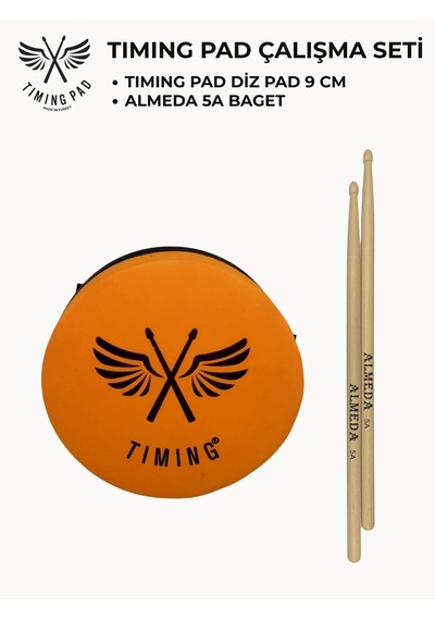 Timing Pad Çalışma Seti Diz Pedi 9 Cm + Baget
