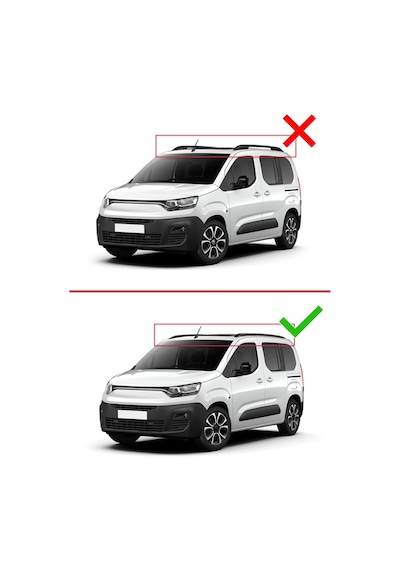 Fiat Doblo 2023 Ve Sonrası İle Uyumlu Ace-2 Ara Atkı Tavan Barı Siyah
