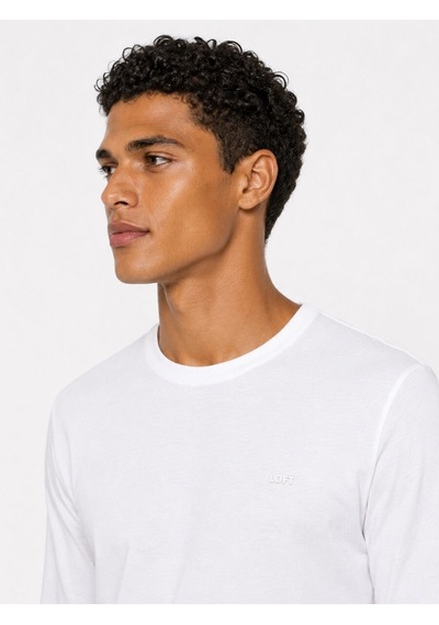 Loft Regular Fit Erkek Tshirt U.kol Lf2044276 Q1.v1 Beyaz