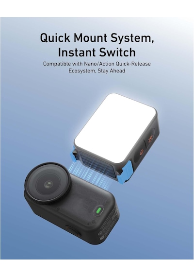 Osmo Action 6 Ve Osmo Nano İçin Manyetik Dolgu Işığı, Osmo Nano Fill Light, Osmo Action 6 Fill