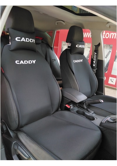 Volkswagen Caddy Nakışlı Ön Ikili Oto Koltuk Kılıfı